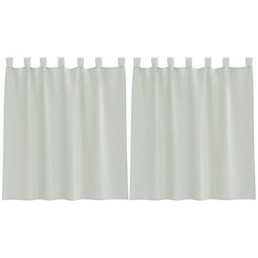 vidaXL Voile Vorhänge mit Schlaufen 2 Stk. Hellgrau 140x140 cm