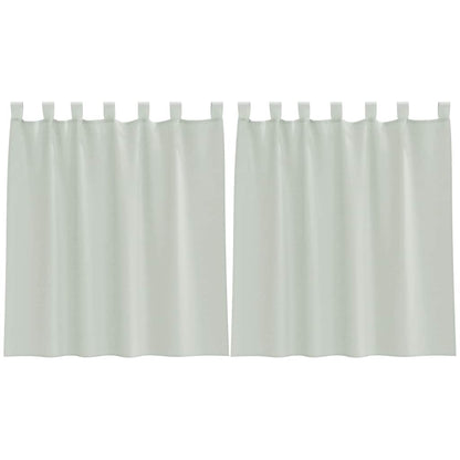 vidaXL Voile Vorhänge mit Schlaufen 2 Stk. Hellgrau 140x140 cm