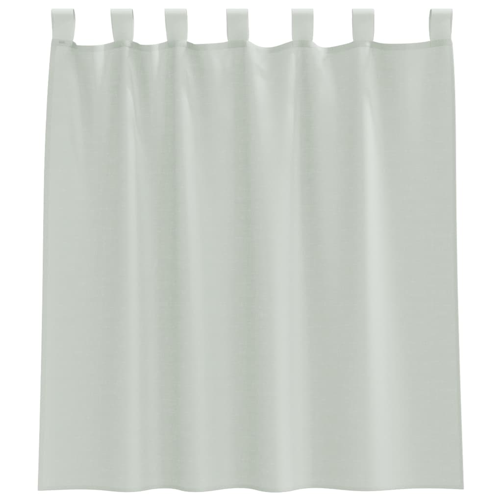 vidaXL Voile Vorhänge mit Schlaufen 2 Stk. Hellgrau 140x140 cm