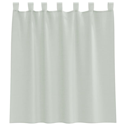vidaXL Voile Vorhänge mit Schlaufen 2 Stk. Hellgrau 140x140 cm