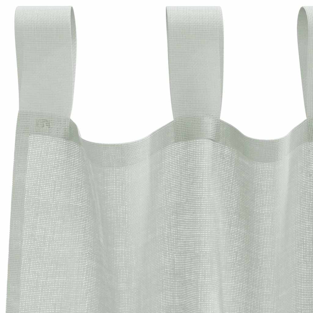 vidaXL Voile Vorhänge mit Schlaufen 2 Stk. Hellgrau 140x140 cm