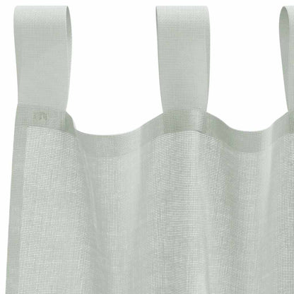 vidaXL Voile Vorhänge mit Schlaufen 2 Stk. Hellgrau 140x140 cm