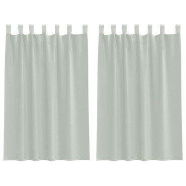 vidaXL Voile Vorhänge mit Schlaufen 2 Stk. Hellgrau 140x175 cm