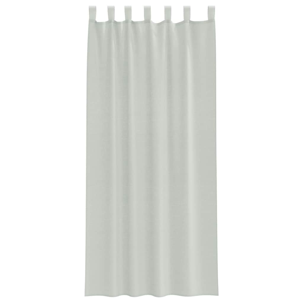 vidaXL Voile Vorhänge mit Schlaufen 2 Stk. Hellgrau 140x225 cm
