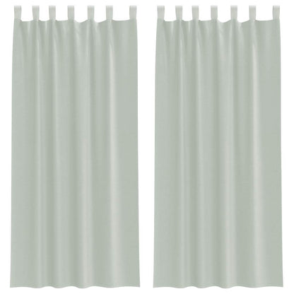 vidaXL Voile Vorhänge mit Schlaufen 2 Stk. Hellgrau 140x245 cm