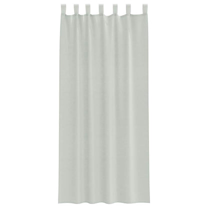 vidaXL Voile Vorhänge mit Schlaufen 2 Stk. Hellgrau 140x245 cm