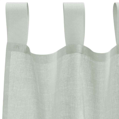 vidaXL Voile Vorhänge mit Schlaufen 2 Stk. Hellgrau 140x245 cm