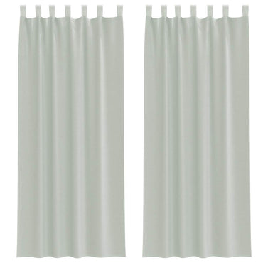 vidaXL Voile Vorhänge mit Schlaufen 2 Stk. Hellgrau 140x260 cm