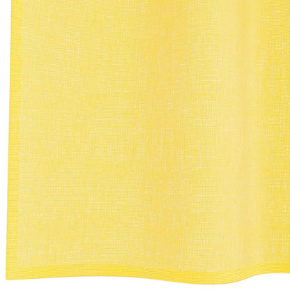 vidaXL Voile Vorhänge mit Schlaufen 2 Stk. Gelb 140x175 cm