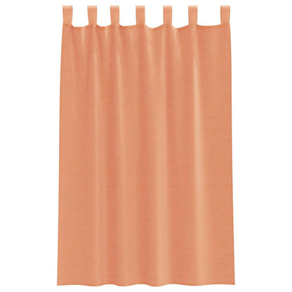 vidaXL Voile Vorhänge mit Schlaufen 2 Stk. Terrakottarot 140x175 cm