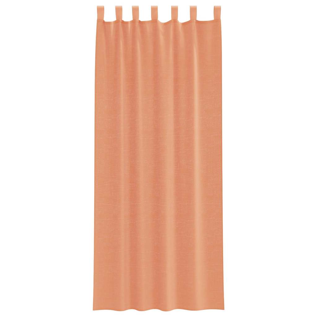 vidaXL Voilages à pattes 2 pcs Rouge terracotta 140x260 cm