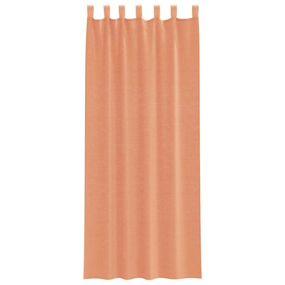 vidaXL Voilages à pattes 2 pcs Rouge terracotta 140x260 cm