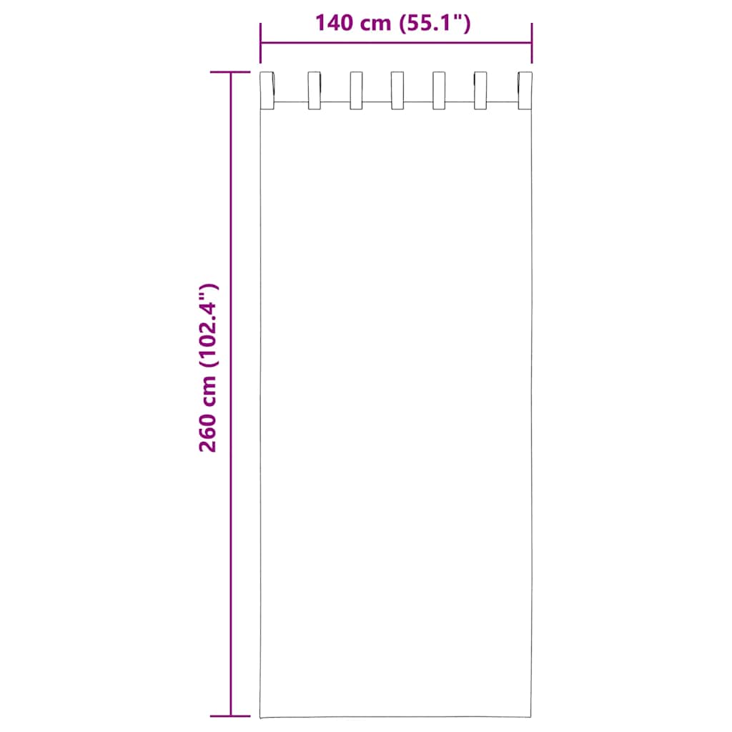 vidaXL Voilages à pattes 2 pcs Rouge terracotta 140x260 cm
