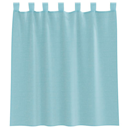vidaXL Voilages à pattes 2 pcs Turquoise 140x140 cm