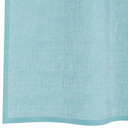 vidaXL Voilages à pattes 2 pcs Turquoise 140x140 cm
