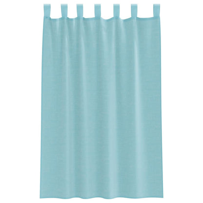vidaXL Rideaux voiles à œillets 2 pcs Turquoise 140x175 cm