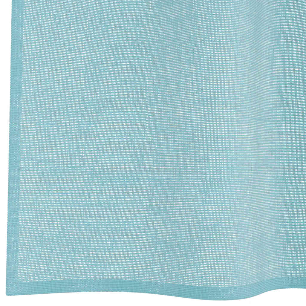 vidaXL Rideaux voiles à œillets 2 pcs Turquoise 140x175 cm