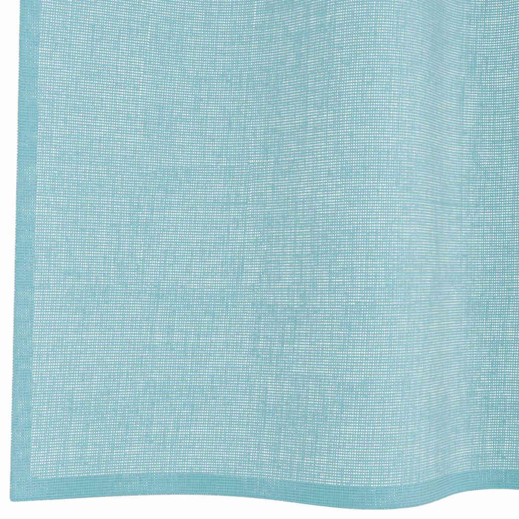 vidaXL Rideaux voilages à pattes 2 pcs Turquoise 140x260 cm