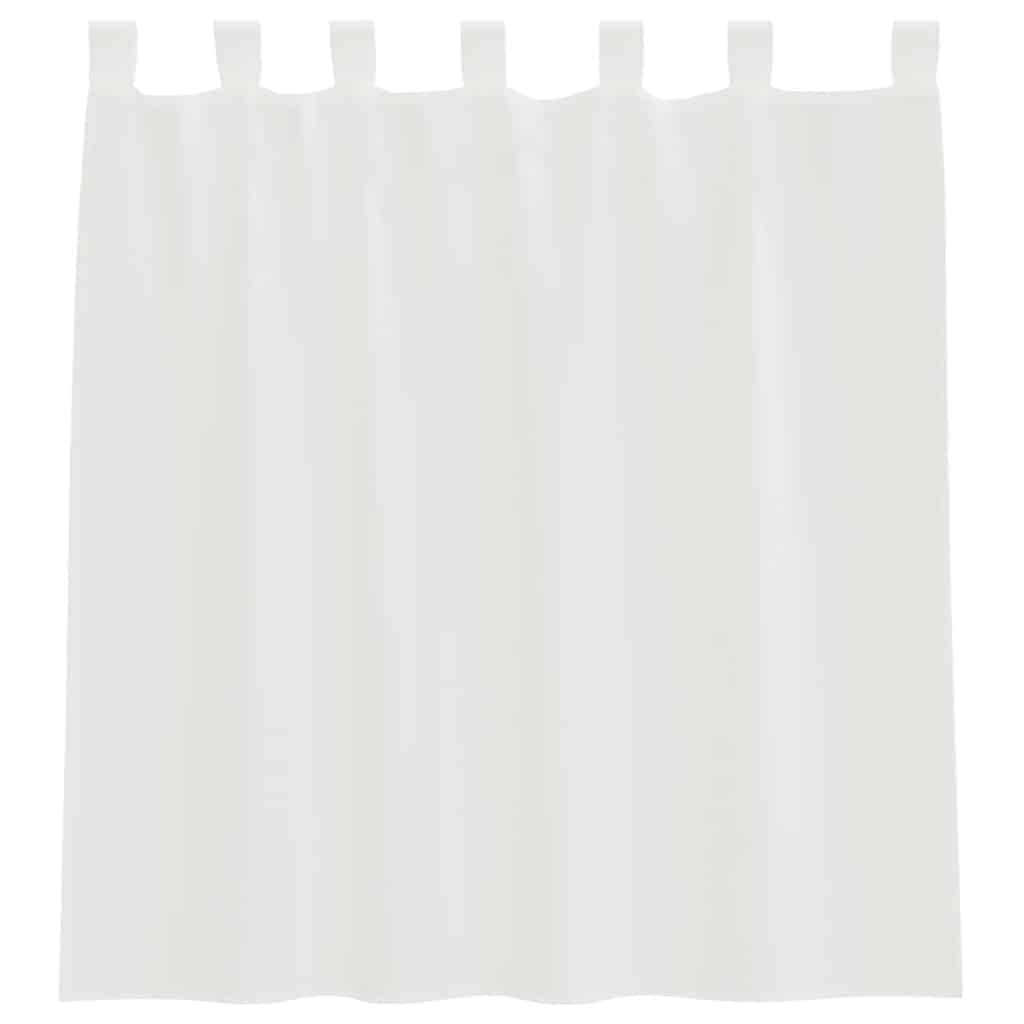 vidaXL Voile Vorhänge mit Schlaufen 2 Stk. Weiß 140x140 cm