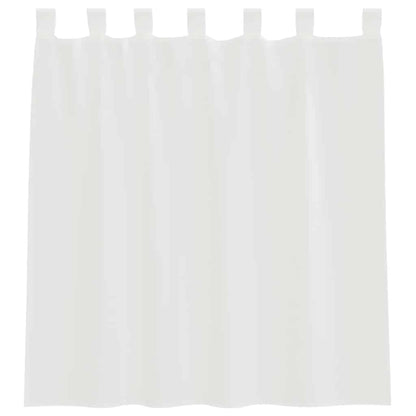 vidaXL Voile Vorhänge mit Schlaufen 2 Stk. Weiß 140x140 cm