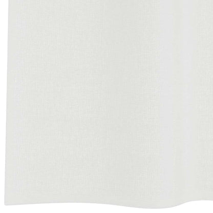 vidaXL Voile Vorhänge mit Schlaufen 2 Stk. Weiß 140x140 cm