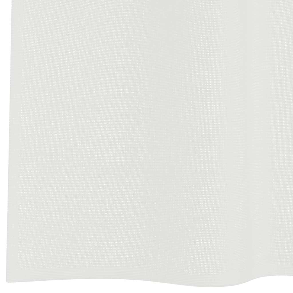 Voile Vorhänge mit Schlaufen 2 Stk. Weiß 140x175 cm