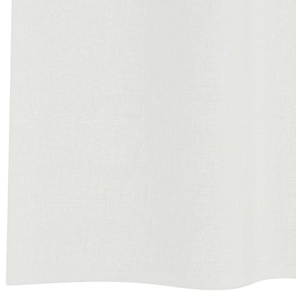 vidaXL Rideaux voilages à pattes 2 pcs Blanc 140x225 cm