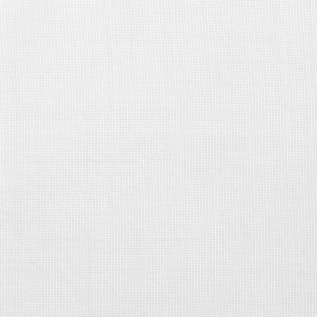 vidaXL Rideaux voilages à pattes 2 pcs Blanc 140x225 cm