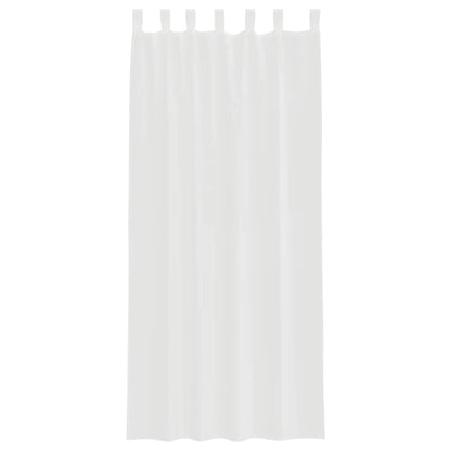 vidaXL Voile Vorhänge mit Schlaufen 2 Stk. Weiß 140x245 cm