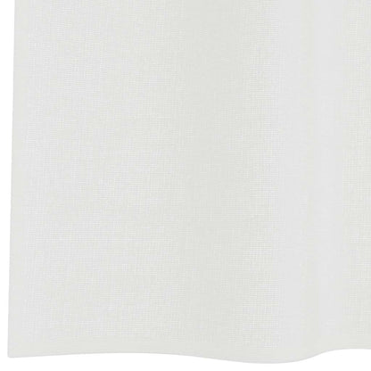 Voile Vorhänge mit Schlaufen 2 Stk. Weiß 140x245 cm