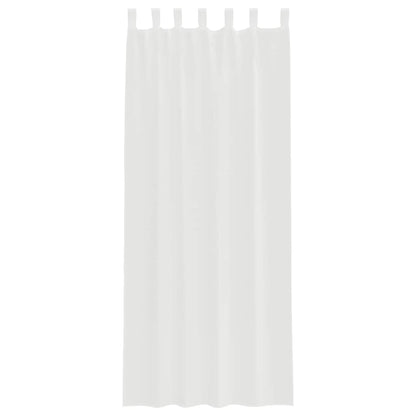 vidaXL Voilages à boucles 2 pcs Blanc 140x260 cm