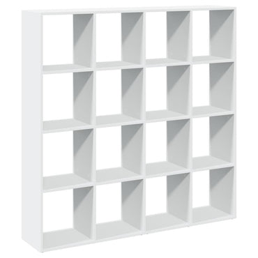 vidaXL Bibliothèque blanche 137,5x29x137,5 cm en bois d'ingénierie