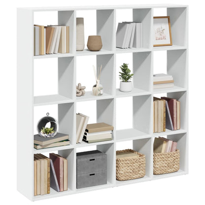 vidaXL Bibliothèque blanche 137,5x29x137,5 cm en bois d'ingénierie