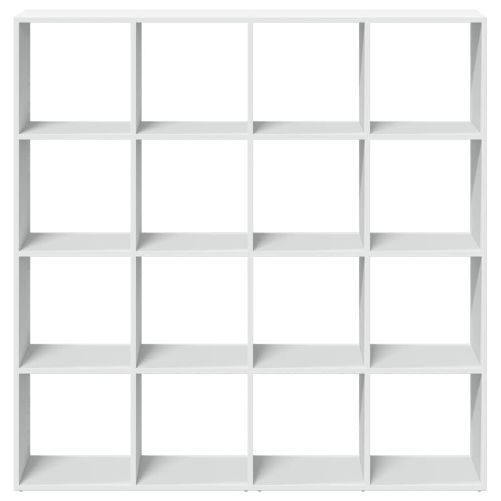 vidaXL Bibliothèque blanche 137,5x29x137,5 cm en bois d'ingénierie