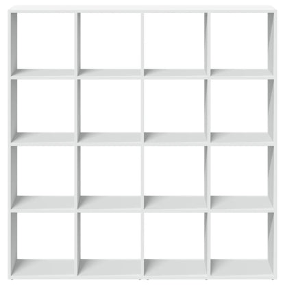vidaXL Bibliothèque blanche 137,5x29x137,5 cm en bois d'ingénierie