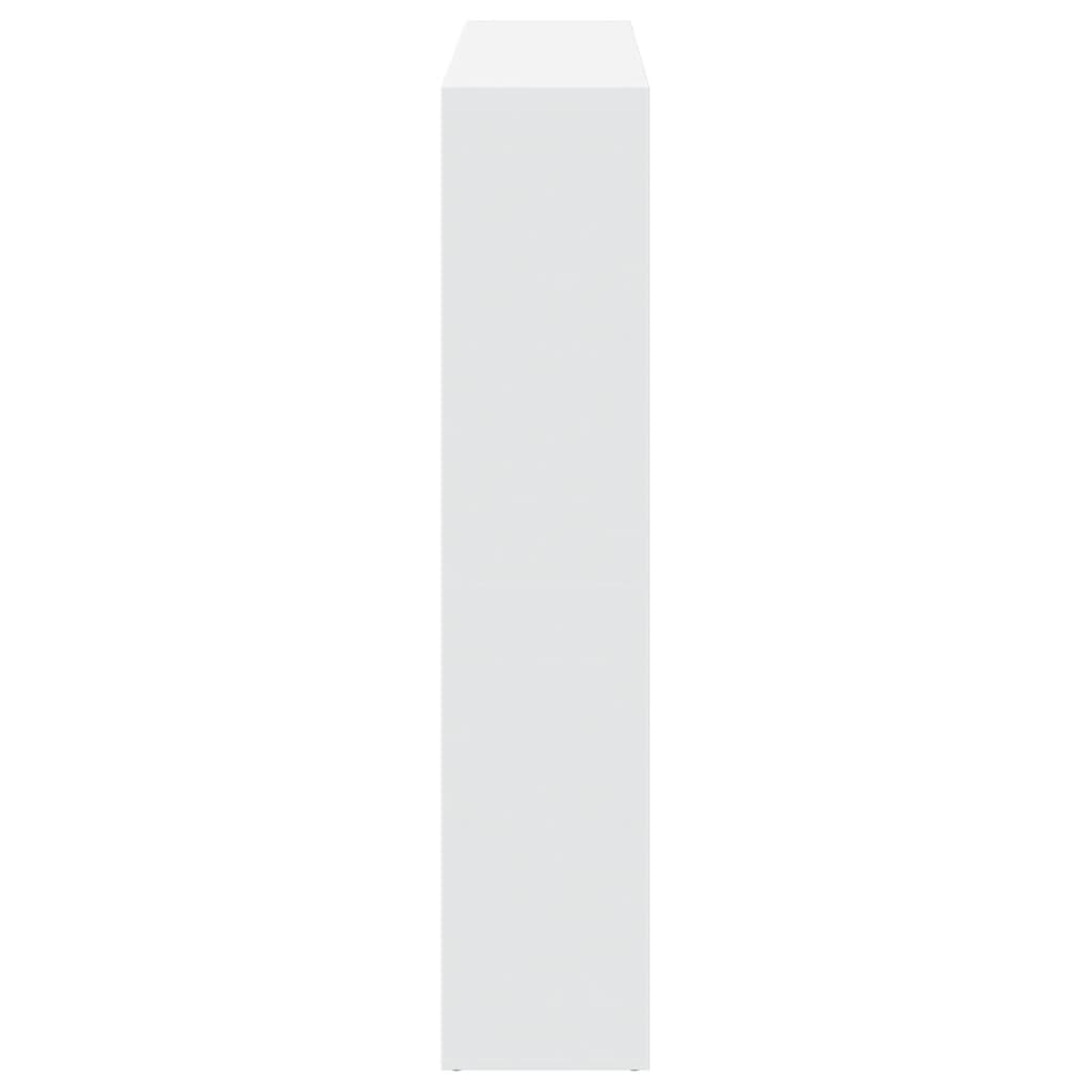 vidaXL Bibliothèque blanche 137,5x29x137,5 cm en bois d'ingénierie
