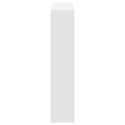 vidaXL Bibliothèque blanche 137,5x29x137,5 cm en bois d'ingénierie