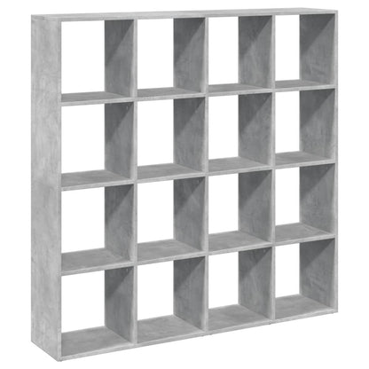 vidaXL Étagère à livres gris béton 137,5x29x137,5 cm en bois d'ingénierie