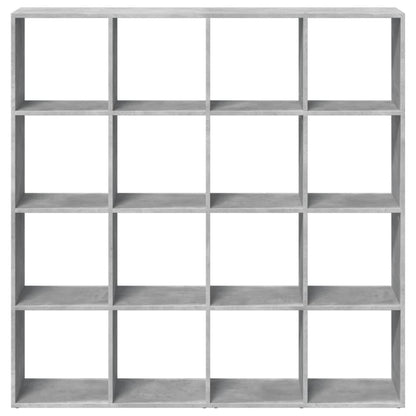 vidaXL Étagère à livres gris béton 137,5x29x137,5 cm en bois d'ingénierie