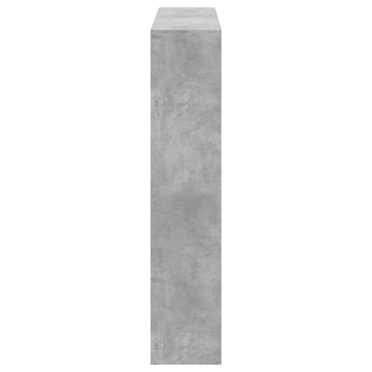 vidaXL Étagère à livres gris béton 137,5x29x137,5 cm en bois d'ingénierie