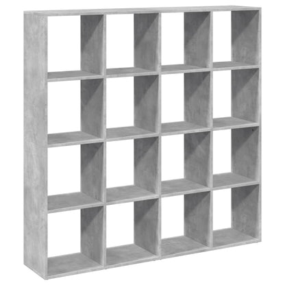 vidaXL Étagère à livres gris béton 137,5x29x137,5 cm en bois d'ingénierie