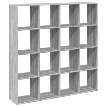 vidaXL Bibliothèque gris Sonoma 137,5x29x137,5 cm en bois d'ingénierie