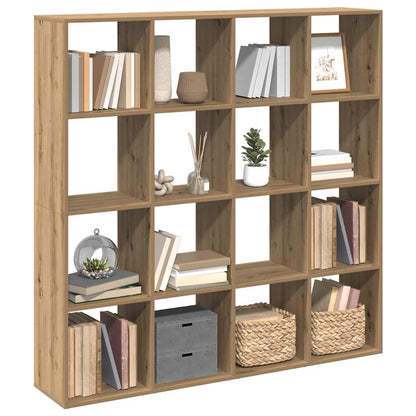 vidaXL Bücherregal Artisan-Eiche 137,5x29x137,5 cm Holzwerkstoff