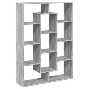 vidaXL Bücherregal Grau Sonoma 102x29x143 cm Holzwerkstoff