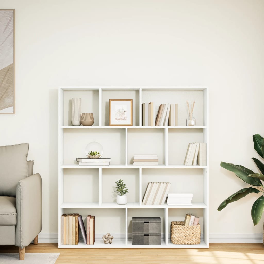 vidaXL Bücherregal Weiß 132x29x141,5 cm Holzwerkstoff