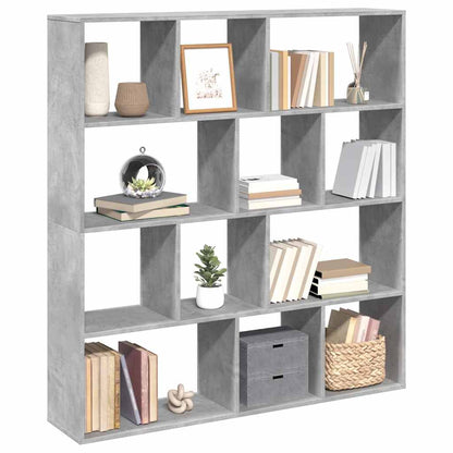 vidaXL Bücherregal Betongrau 132x29x141,5 cm Holzwerkstoff