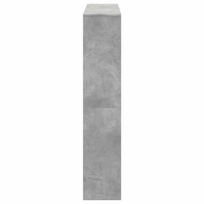 vidaXL Bücherregal Betongrau 132x29x141,5 cm Holzwerkstoff