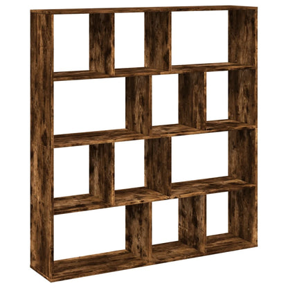 vidaXL Bücherregal Räuchereiche 132x29x141,5 cm Holzwerkstoff