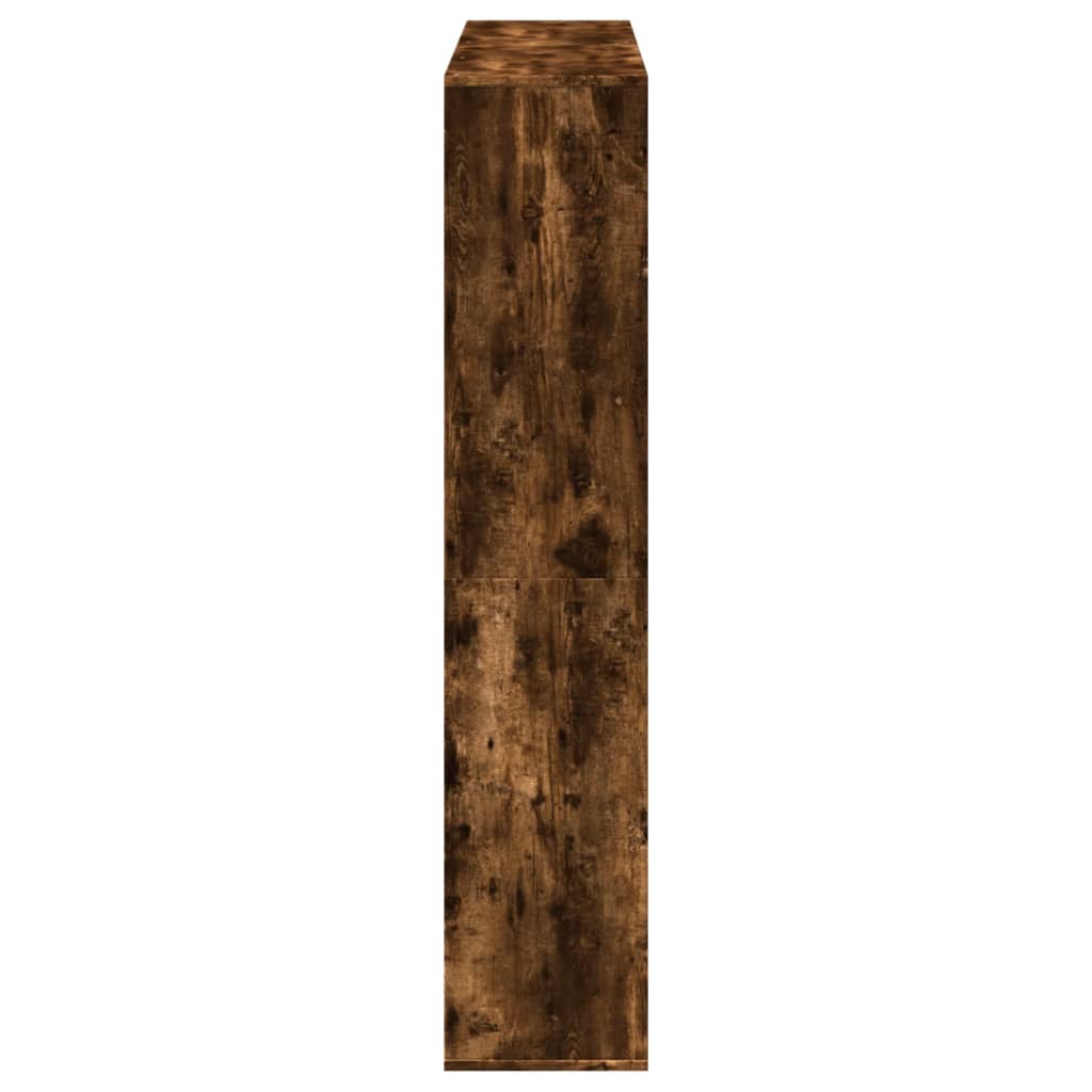 vidaXL Bücherregal Räuchereiche 132x29x141,5 cm Holzwerkstoff