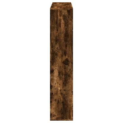 vidaXL Bücherregal Räuchereiche 132x29x141,5 cm Holzwerkstoff